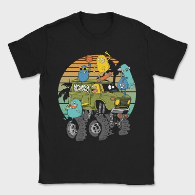 Monster Academy Ride, Tricou Barbati (Unisex)