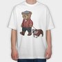 Cool Bear Doll, Tricou Oversize Barbati (Unisex)