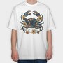 Crab Floral Nightmare, Tricou Oversize Barbati (Unisex)