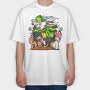 Mad Rabbit Smoke, Tricou Oversize Barbati (Unisex)