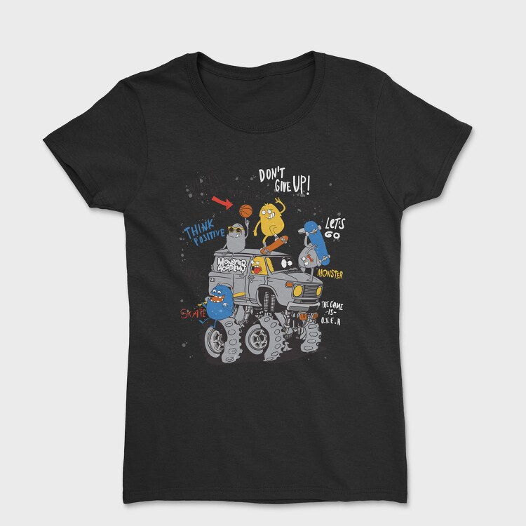 Monsters Go Skate Nyc, Tricou Femei