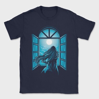 Moonlit Window, Tricou Barbati (Unisex)