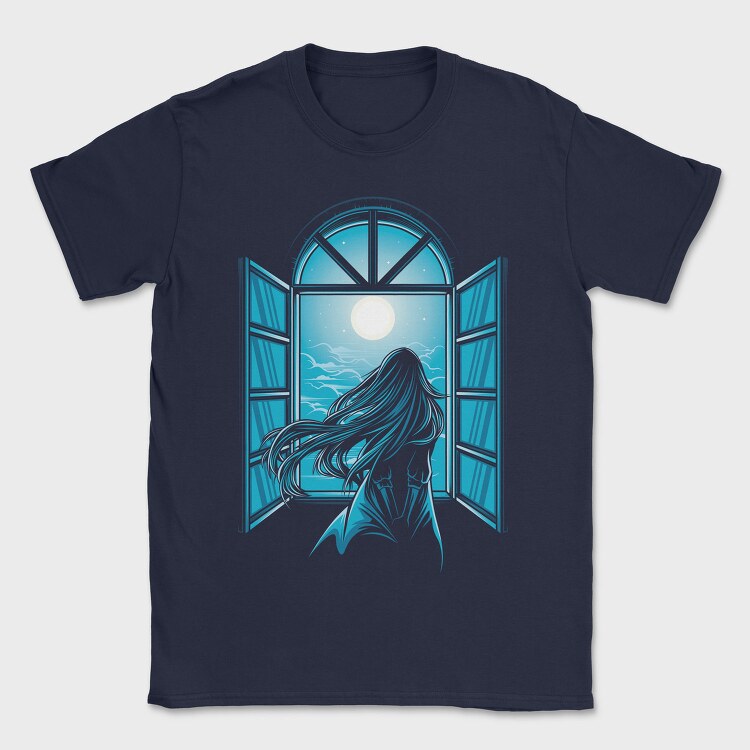 Moonlit Window, Tricou Barbati (Unisex)