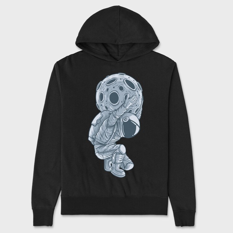Moonstruck Astronaut, Hanorac Oversize Barbati (Unisex)