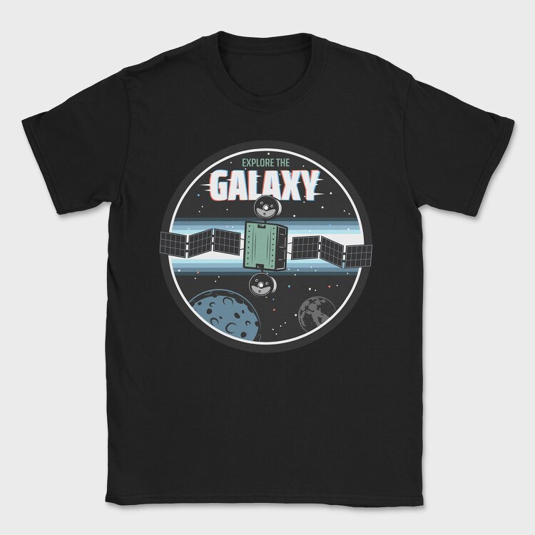 Space Explorer Galaxy, Tricou Barbati (Unisex)
