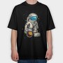 Space Explorer Moonwalk, Tricou Oversize Barbati (Unisex)