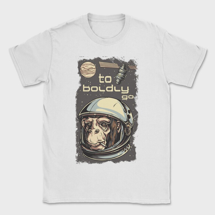 Space Monkey Go, Tricou Barbati (Unisex)