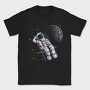 Space Moon Astronaut, Tricou Barbati (Unisex)