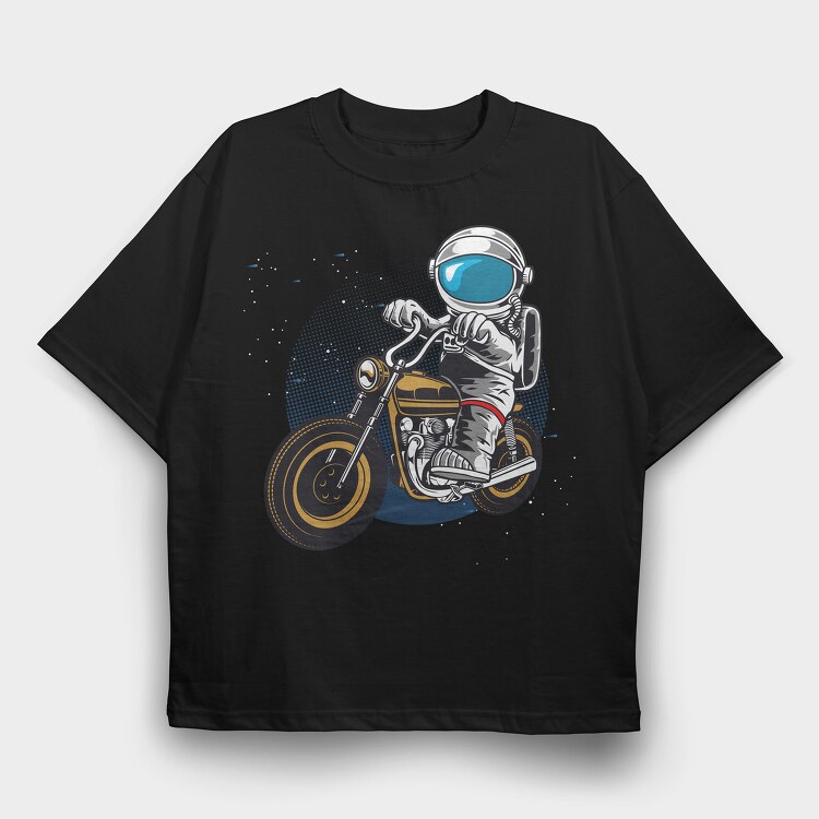 Space Rider, Tricou Oversize Barbati (Unisex)