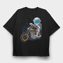 Space Rider, Tricou Oversize Barbati (Unisex)
