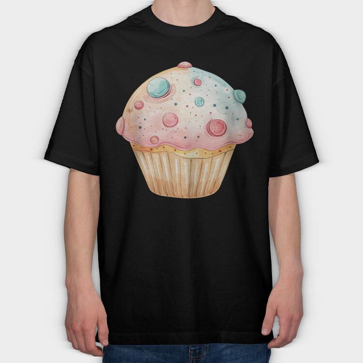 Cupcake Sprinkles, Tricou Oversize Barbati (Unisex)