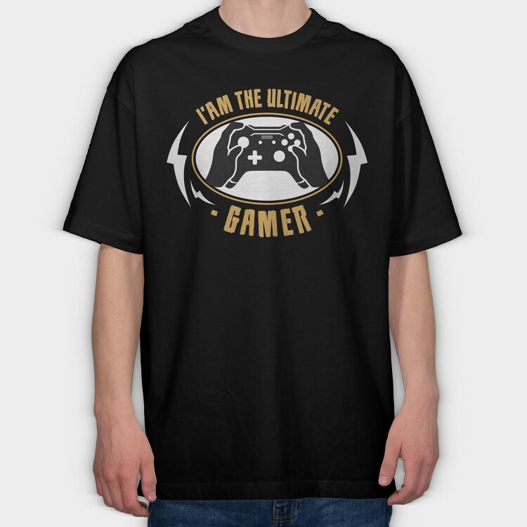 Gamers Ultimate Controller, Tricou Oversize Barbati (Unisex)