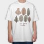 Cozy Christmas Trees, Tricou Oversize Barbati (Unisex)