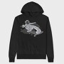 Space Skater 1, Hanorac Oversize Barbati (Unisex)