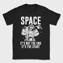 Space Skeleton Salute, Tricou Barbati (Unisex)