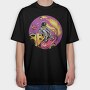 Space Rocket Ride, Tricou Oversize Barbati (Unisex)
