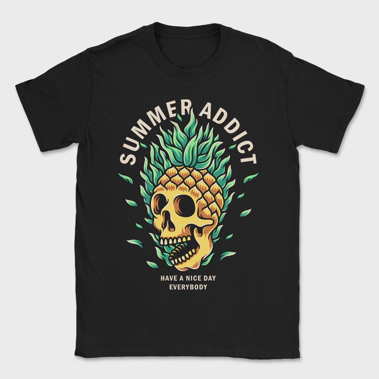 Summer Skull Paradise, Tricou Barbati (Unisex)