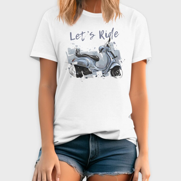 Lets Ride Scooter, Tricou Barbati (Unisex)