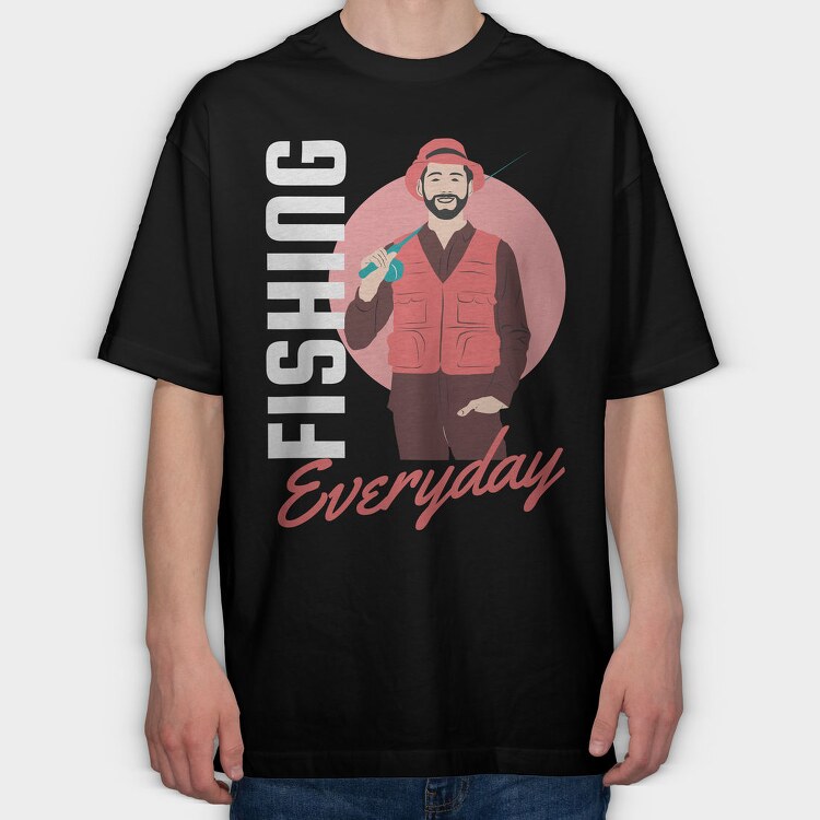 Everyday Smile, Tricou Oversize Barbati (Unisex)