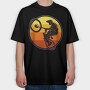 Sunset Biker, Tricou Oversize Barbati (Unisex)