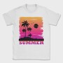 Sunset Surfer Vibes, Tricou Barbati (Unisex)
