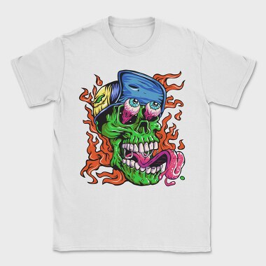 Zombie Fire Eyes, Tricou Barbati (Unisex)