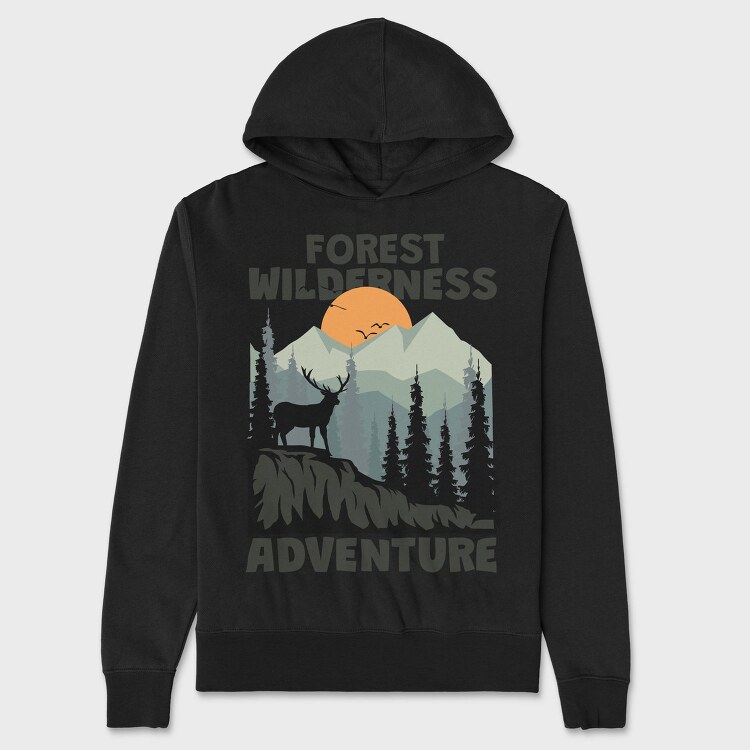 Forest Wilderness Adventure, Hanorac Oversize Barbati (Unisex)