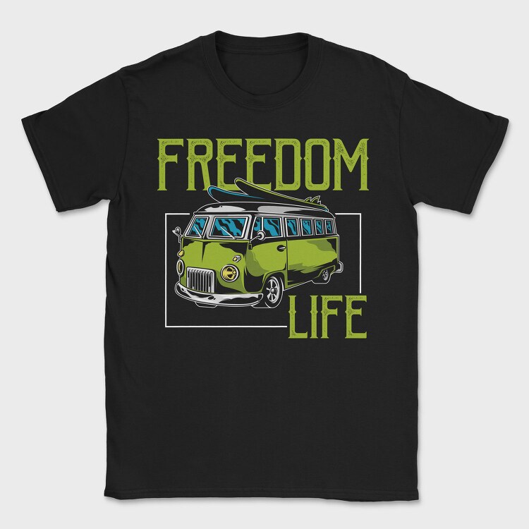 Freedom Life Van, Tricou Barbati (Unisex)