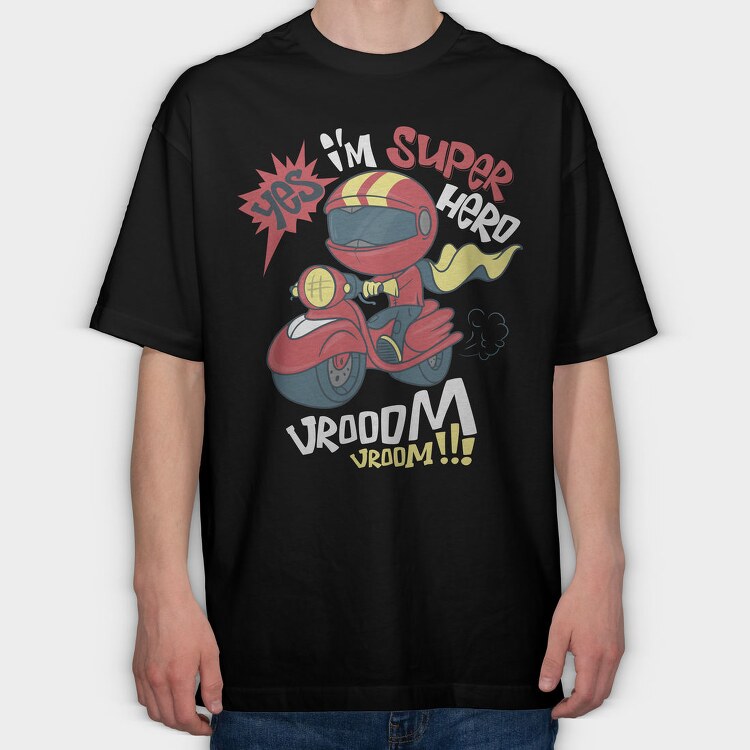 Super Vroom Racer, Tricou Oversize Barbati (Unisex)