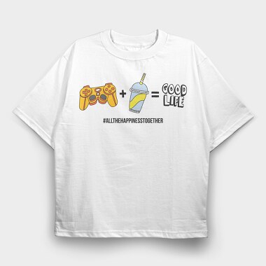 Gamer Juice Life, Tricou Oversize Barbati (Unisex)