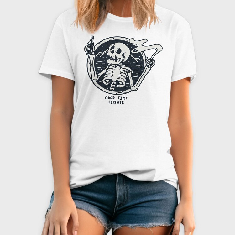 Skeleton Good Time Forever, Tricou Barbati (Unisex)
