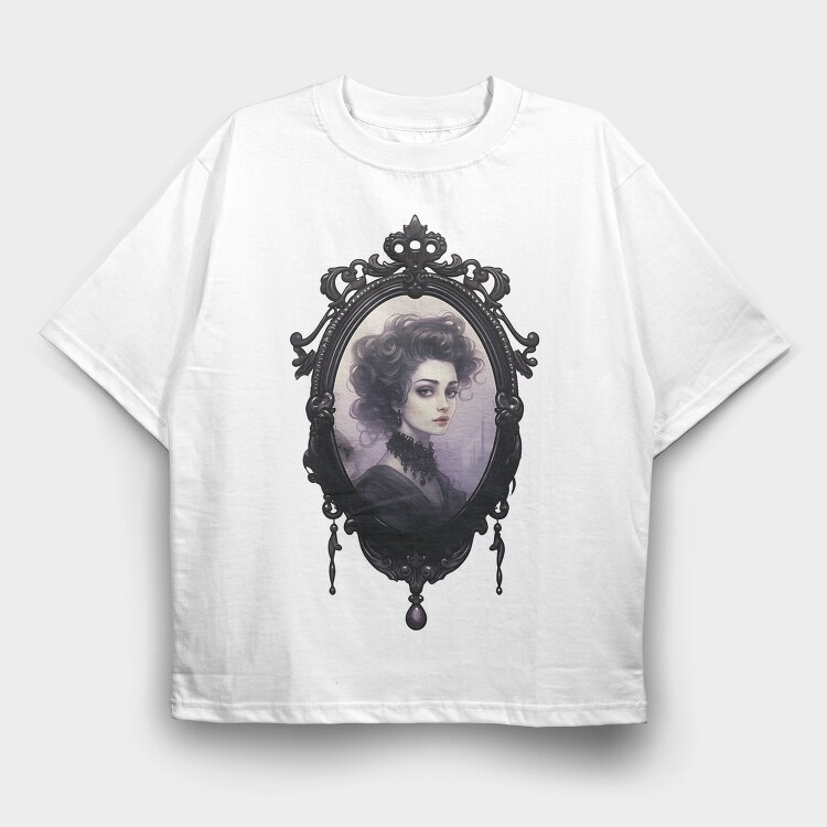 Dark Gothic Mirror, Tricou Oversize Barbati (Unisex)