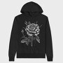 Dark Gothic Rose Garden, Hanorac Oversize Barbati (Unisex)