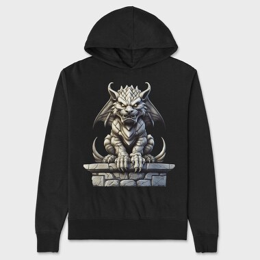 Dark Owl Gargoyle, Hanorac Oversize Barbati (Unisex)