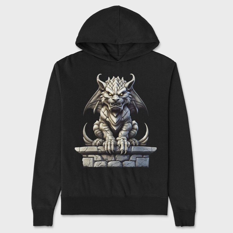 Dark Owl Gargoyle, Hanorac Oversize Barbati (Unisex)