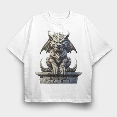 Dark Owl Gargoyle, Tricou Oversize Barbati (Unisex)