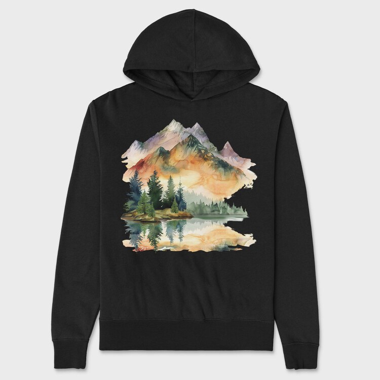 Dawn Mountain Symphony, Hanorac Oversize Barbati (Unisex)
