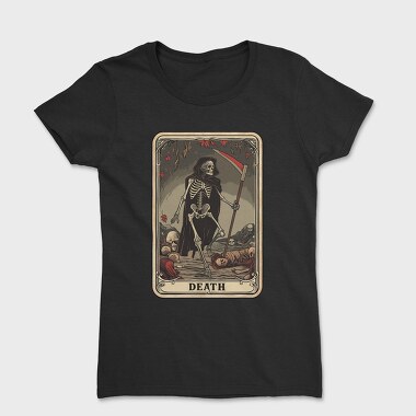 Death Skeleton Card, Tricou Femei