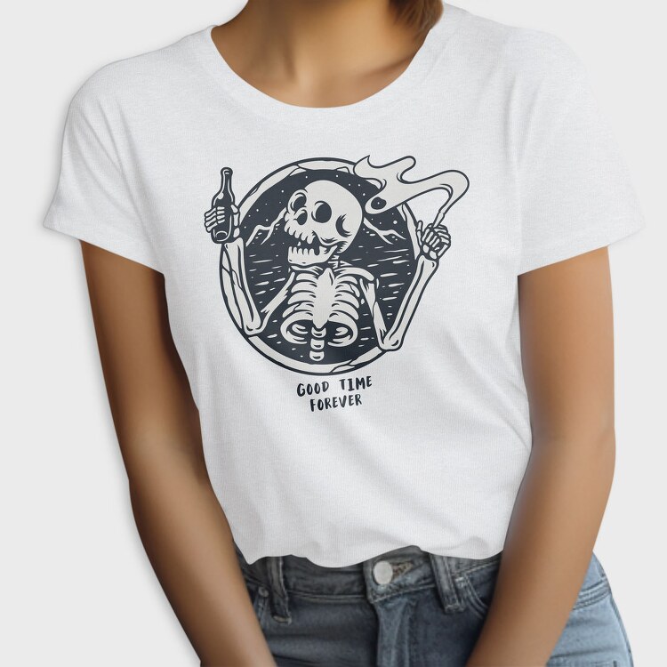 Skeleton Good Time Forever, Tricou Femei