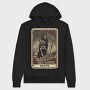 Death Skeleton Card, Hanorac Oversize Barbati (Unisex)