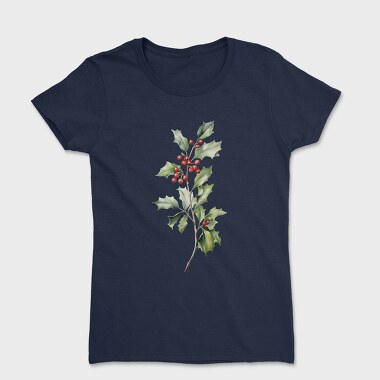 December Holly Branches, Tricou Femei