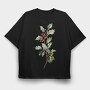 December Holly Branches, Tricou Oversize Barbati (Unisex)