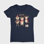 Deer Christmas Scarves, Tricou Femei
