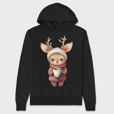 Deer Cup Sweater, Hanorac Oversize Barbati (Unisex)