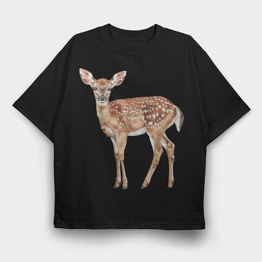 Deer Fawn Spot, Tricou Oversize Barbati (Unisex)