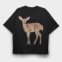 Deer Fawn Spot, Tricou Oversize Barbati (Unisex)