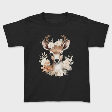 Deer Floral Crown, Tricou Copii