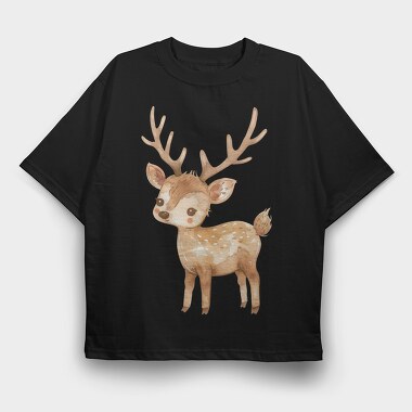 Deer Moonlight Magic, Tricou Oversize Barbati (Unisex)