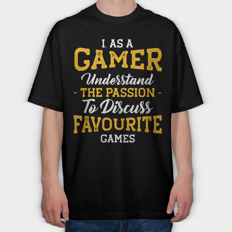 Gamer Passion Favorite, Tricou Oversize Barbati (Unisex)