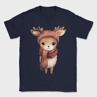 Deer Scarf Ear Flaps, Tricou Barbati (Unisex)